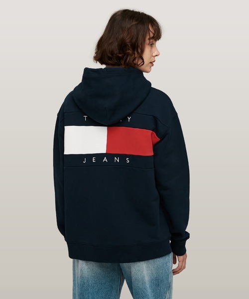tommy jeans(トミー ジーンズ)の「リラックスブロッキングジップアップパーカー(パーカー・レディース・ネイビー・MEDIUM/SMALL/X-SMALL)」の5枚目の写真