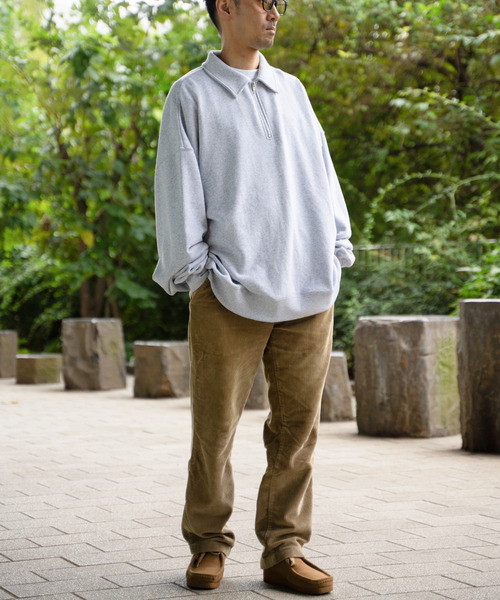 VENCEEXCHANGE（ヴァンスエクスチェンジ）の「Goodwear グッドウェア ハーフジップトレーナー（スウェット・メンズ・ネイビー/オフホワイト/グレー/ブラック・M/L/LL）」の10枚目の写真