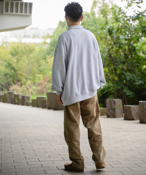 VENCEEXCHANGE（ヴァンスエクスチェンジ）の「Goodwear グッドウェア ハーフジップトレーナー（スウェット・メンズ・ネイビー/オフホワイト/グレー/ブラック・M/L/LL）」の14枚目の写真