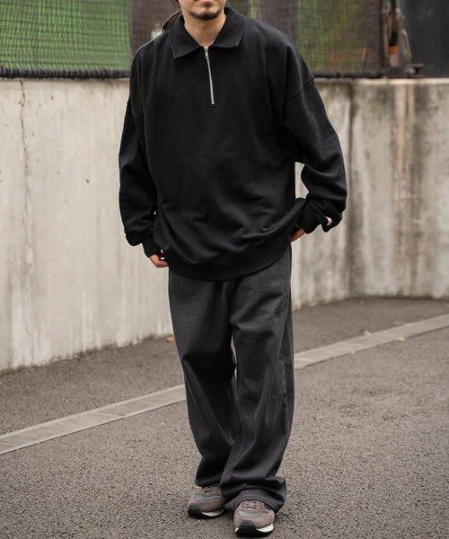 VENCEEXCHANGE（ヴァンスエクスチェンジ）の「Goodwear グッドウェア ハーフジップトレーナー（スウェット・メンズ・ネイビー/オフホワイト/グレー/ブラック・M/L/LL）」の17枚目の写真