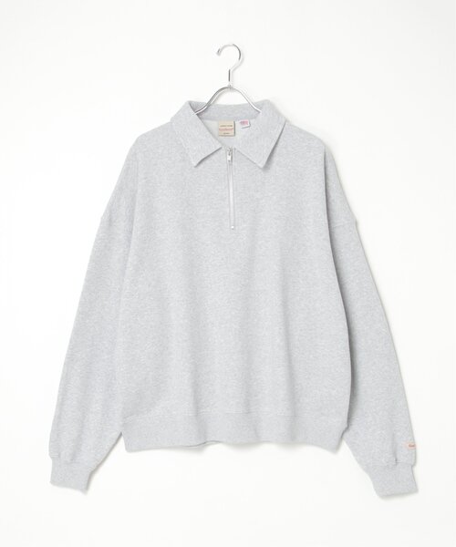 VENCEEXCHANGE（ヴァンスエクスチェンジ）の「Goodwear グッドウェア ハーフジップトレーナー（スウェット・メンズ・ネイビー/オフホワイト/グレー/ブラック・M/L/LL）」の19枚目の写真