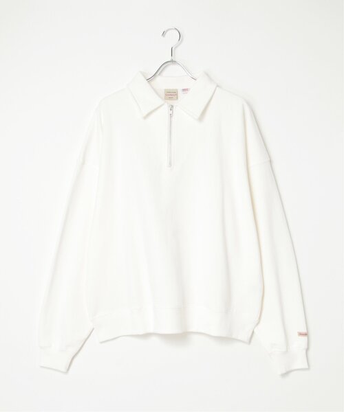 VENCEEXCHANGE（ヴァンスエクスチェンジ）の「Goodwear グッドウェア ハーフジップトレーナー（スウェット・メンズ・ネイビー/オフホワイト/グレー/ブラック・M/L/LL）」の20枚目の写真