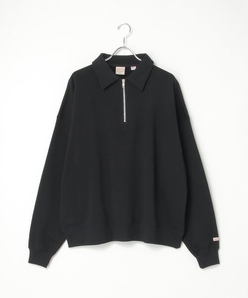 VENCEEXCHANGE（ヴァンスエクスチェンジ）の「Goodwear グッドウェア ハーフジップトレーナー（スウェット・メンズ・ネイビー/オフホワイト/グレー/ブラック・M/L/LL）」の21枚目の写真