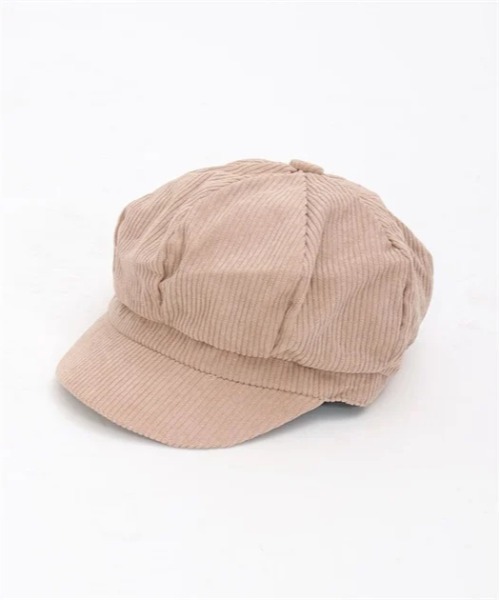 axes femme(アクシーズファム)の「コーデュロイキャスケット(ハット・レディース・ブラック/ベージュ・FREE)」の3枚目の写真