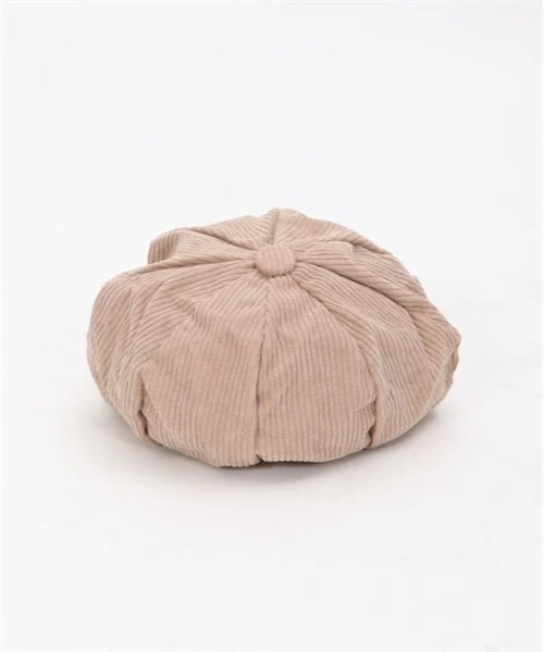 axes femme(アクシーズファム)の「コーデュロイキャスケット(ハット・レディース・ブラック/ベージュ・FREE)」の6枚目の写真