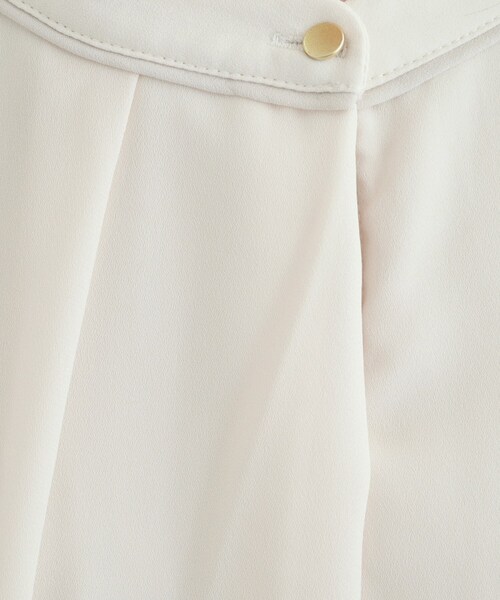 DRESKIP（ドレスキップ）の「◆あったか裏地 配色バンドカラーブラウス【SHOO WARM】（シャツ/ブラウス・レディース・ホワイト系3/ブラック系/オフホワイト/ピンク・04/02/03）」の8枚目の写真