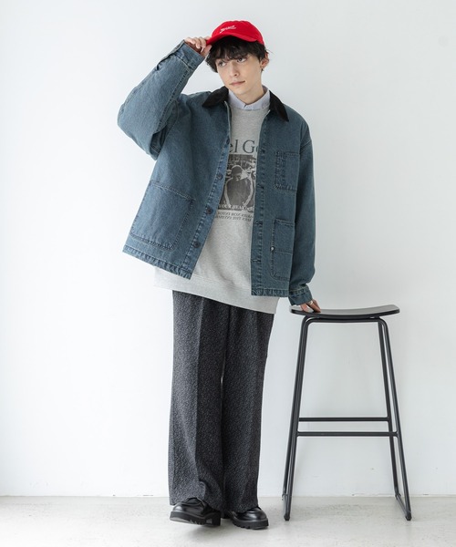 RAGEBLUE（レイジブルー）の「ヴィンテージライク/裏毛フォトプリントスウェット（スウェット・メンズ・グレー/オフホワイト/ダークグレー・LARGE/MEDIUM）」の17枚目の写真