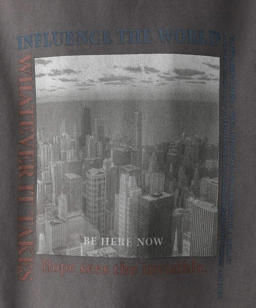 RAGEBLUE（レイジブルー）の「ヴィンテージライク/裏毛フォトプリントスウェット（スウェット・メンズ・グレー/オフホワイト/ダークグレー・LARGE/MEDIUM）」の12枚目の写真