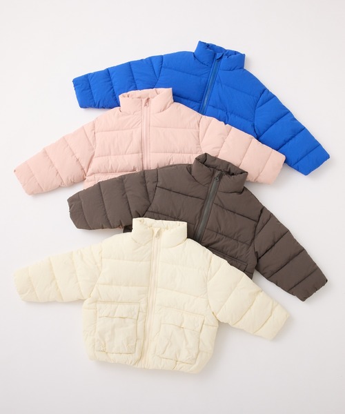 CIAOPANIC TYPY（チャオパニックティピー）の「【洗濯可能♪】【KIDS】中綿カラージャケットアウター（ブルゾン・キッズ・オフホワイト/ピンク/ブルー/チャコールグレー・MEDIUM/XX-LARGE/X-LARGE）」の6枚目の写真