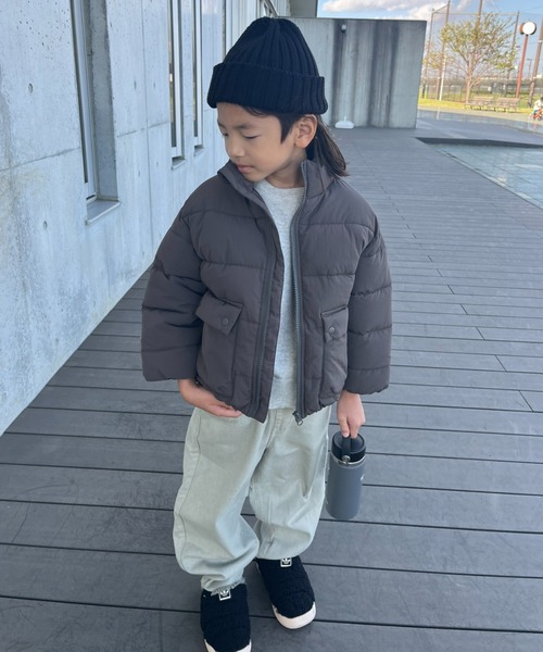 CIAOPANIC TYPY（チャオパニックティピー）の「【洗濯可能♪】【KIDS】中綿カラージャケットアウター（ブルゾン・キッズ・オフホワイト/ピンク/ブルー/チャコールグレー・MEDIUM/XX-LARGE/X-LARGE）」の19枚目の写真