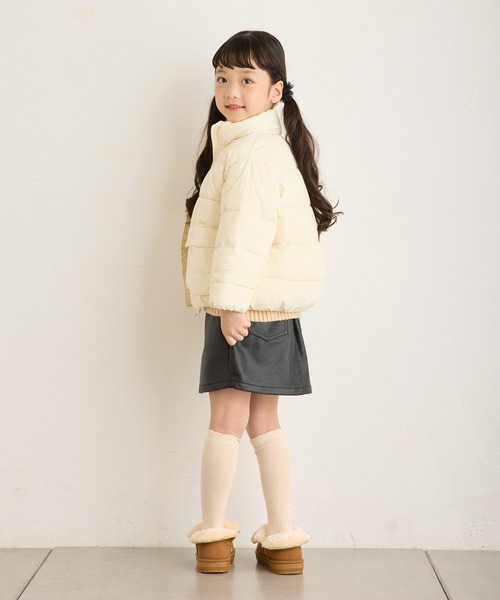 CIAOPANIC TYPY（チャオパニックティピー）の「【洗濯可能♪】【KIDS】中綿カラージャケットアウター（ブルゾン・キッズ・オフホワイト/ピンク/ブルー/チャコールグレー・MEDIUM/XX-LARGE/X-LARGE）」の12枚目の写真