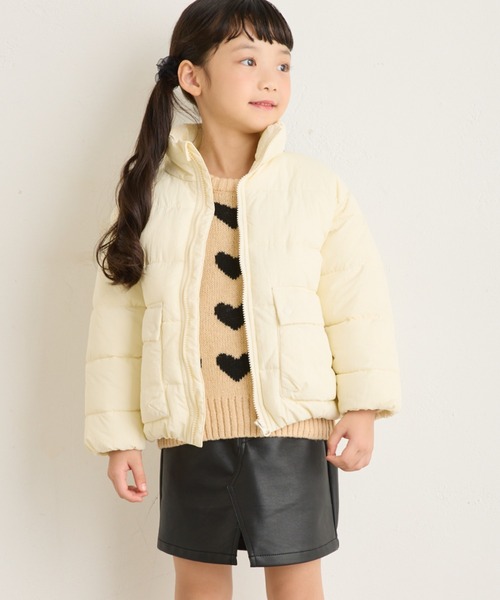 CIAOPANIC TYPY（チャオパニックティピー）の「【洗濯可能♪】【KIDS】中綿カラージャケットアウター（ブルゾン・キッズ・オフホワイト/ピンク/ブルー/チャコールグレー・MEDIUM/XX-LARGE/X-LARGE）」の7枚目の写真