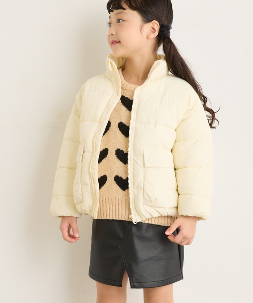 CIAOPANIC TYPY（チャオパニックティピー）の「【洗濯可能♪】【KIDS】中綿カラージャケットアウター（ブルゾン・キッズ・オフホワイト/ピンク/ブルー/チャコールグレー・MEDIUM/XX-LARGE/X-LARGE）」の8枚目の写真