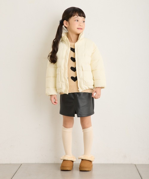 CIAOPANIC TYPY（チャオパニックティピー）の「【洗濯可能♪】【KIDS】中綿カラージャケットアウター（ブルゾン・キッズ・オフホワイト/ピンク/ブルー/チャコールグレー・MEDIUM/XX-LARGE/X-LARGE）」の11枚目の写真