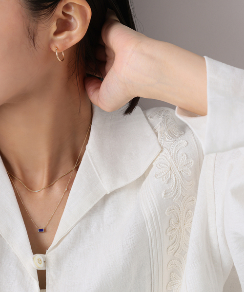 ラピスラズリ*ダイヤネックレス K10（ネックレス）｜Lilas（リラ）の