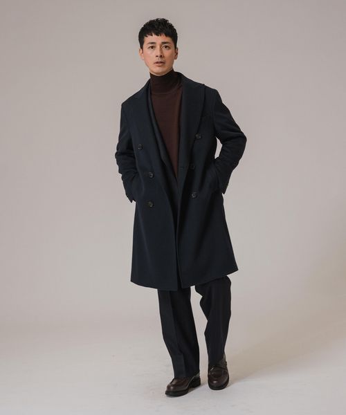 セール】D.PIACENZA ダブルブレスト チェスターコート（チェスター