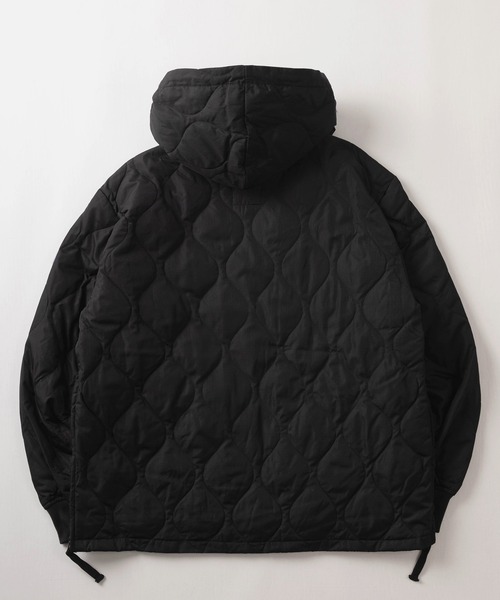 TAION（タイオン）の「【TAION/タイオン】ミリタリー  キルティング ダウンフーディー/ プルオーバー/ ミリタリーブルゾン/ハーフボタン パーカー/ユニセックス（ブルゾン・メンズ・ブラック/ダークオリーブ/ネイビー・M/L/XL）」の11枚目の写真