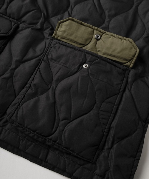 TAION（タイオン）の「【TAION/タイオン】ミリタリー  キルティング ダウンフーディー/ プルオーバー/ ミリタリーブルゾン/ハーフボタン パーカー/ユニセックス（ブルゾン・メンズ・ブラック/ダークオリーブ/ネイビー・M/L/XL）」の15枚目の写真