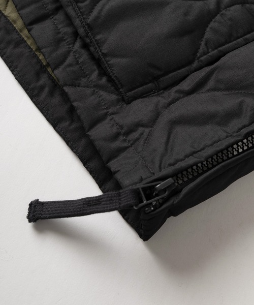 TAION（タイオン）の「【TAION/タイオン】ミリタリー  キルティング ダウンフーディー/ プルオーバー/ ミリタリーブルゾン/ハーフボタン パーカー/ユニセックス（ブルゾン・メンズ・ブラック/ダークオリーブ/ネイビー・M/L/XL）」の7枚目の写真