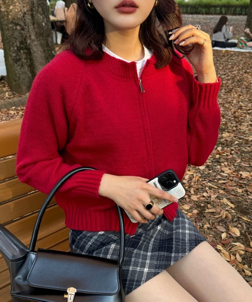 efill(エフィル)の「秋冬 レトロ チェック ハイウエスト スカート(スカート・レディース・ブラック・FREE)」の2枚目の写真