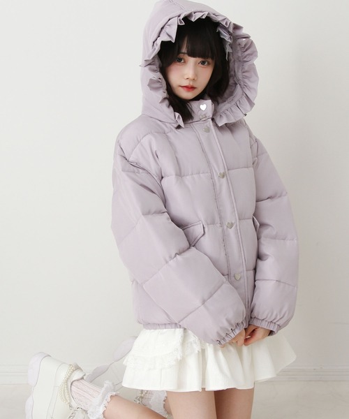 セール】選べるデザイン中綿ハートブルゾン（ダウンジャケット/コート