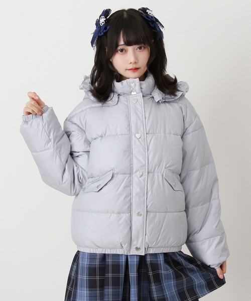 セール】選べるデザイン中綿ハートブルゾン（ダウンジャケット/コート
