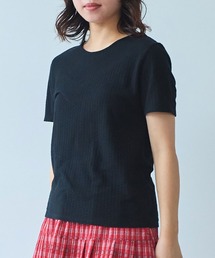 bulle de savon | ●強撚針抜ジャカード 半袖プルオーバー(Tシャツ/カットソー)