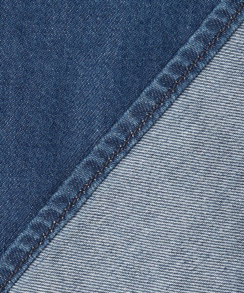 23区(ニジュウサンク)の「【Oggi3月号掲載/洗える】ライトダンガリー クロップド ボリュームスリーブ シャツ(シャツ/ブラウス・レディース・ターコイズブルー系/スカイブルー系・38)」の7枚目の写真