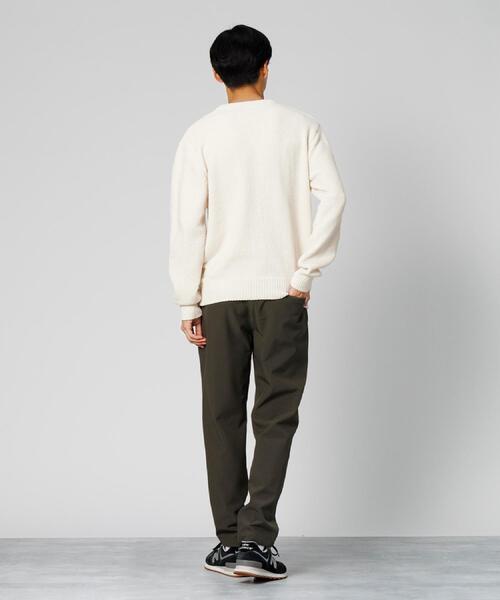 Right-on(ライトオン)の「Other(ソノタ)【メンズ】編み替えモールクルーニット(ニット/セーター・メンズ・オフホワイト/ネイビー・M/L/XL)」の4枚目の写真