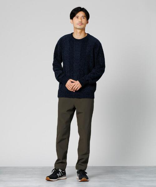 Right-on(ライトオン)の「Other(ソノタ)【メンズ】編み替えモールクルーニット(ニット/セーター・メンズ・オフホワイト/ネイビー・M/L/XL)」の11枚目の写真