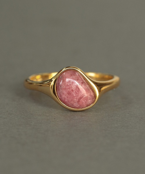 NOIR DE POUPEE（ノワールドプーペ）の「【WEB限定】silver925 ブラックオニキス ビーンズリング（リング・レディース・ゴールド/シルバー/オレンジ/ネイビー/グリーン/ピンク・#15/#13/#11/#9/#17）」の4枚目の写真