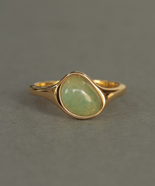 NOIR DE POUPEE（ノワールドプーペ）の「【WEB限定】silver925 ブラックオニキス ビーンズリング（リング・レディース・ゴールド/シルバー/オレンジ/ネイビー/グリーン/ピンク・#15/#13/#11/#9/#17）」の2枚目の写真