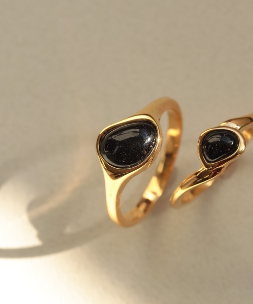 NOIR DE POUPEE（ノワールドプーペ）の「【WEB限定】silver925 ブラックオニキス ビーンズリング（リング・レディース・ゴールド/シルバー/オレンジ/ネイビー/グリーン/ピンク・#15/#13/#11/#9/#17）」の19枚目の写真