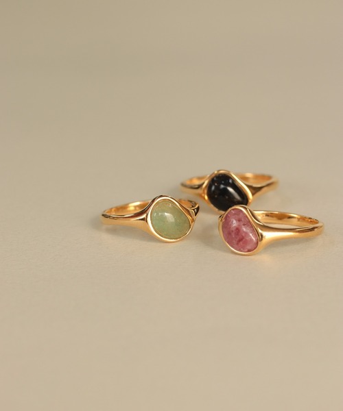 NOIR DE POUPEE（ノワールドプーペ）の「【WEB限定】silver925 ブラックオニキス ビーンズリング（リング・レディース・ゴールド/シルバー/オレンジ/ネイビー/グリーン/ピンク・#15/#13/#11/#9/#17）」の13枚目の写真