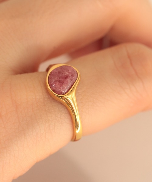 NOIR DE POUPEE（ノワールドプーペ）の「【WEB限定】silver925 ブラックオニキス ビーンズリング（リング・レディース・ゴールド/シルバー/オレンジ/ネイビー/グリーン/ピンク・#15/#13/#11/#9/#17）」の17枚目の写真