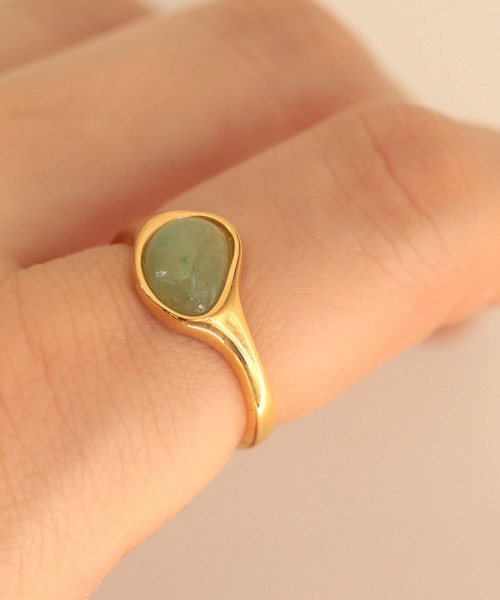 NOIR DE POUPEE（ノワールドプーペ）の「【WEB限定】silver925 ブラックオニキス ビーンズリング（リング・レディース・ゴールド/シルバー/オレンジ/ネイビー/グリーン/ピンク・#15/#13/#11/#9/#17）」の15枚目の写真