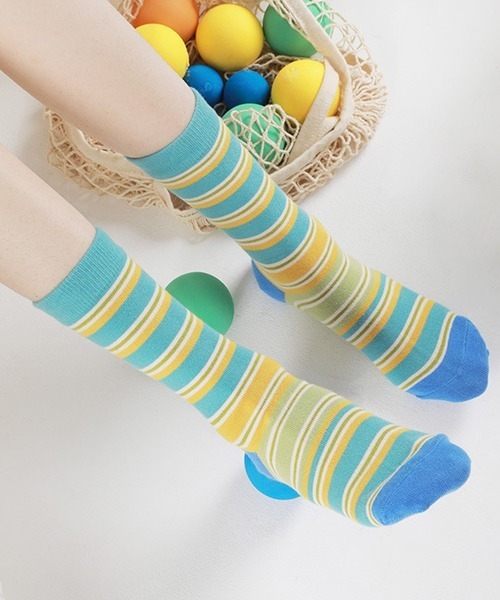 Fun & Daily（ファンアンドデイリー）の「F&D : マルチカラーソックス（ソックス/靴下・レディース・その他1/その他3/その他2・FREE）」の10枚目の写真