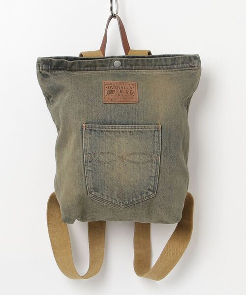 RRL インディゴヘルメットバッグ セール】フェイデッド インディゴ デニム バックパック（バック