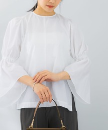 ギャザースリーブブラウス