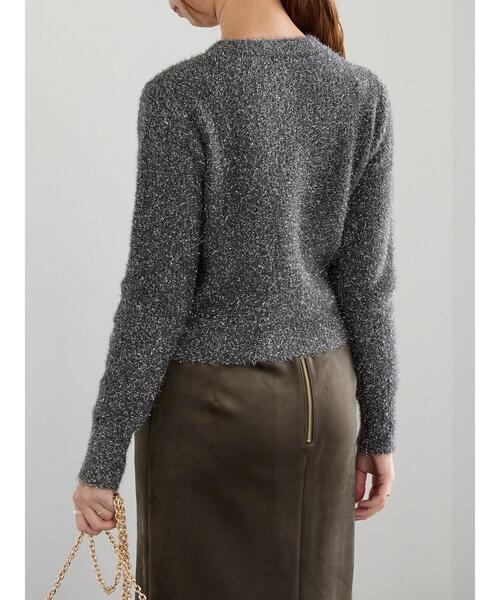 Te chichi（テチチ）の「ラメシャギークルーネックカーディガン（カーディガン/ボレロ・レディース・チャコールグレー/グレー/ネイビー・F）」の21枚目の写真