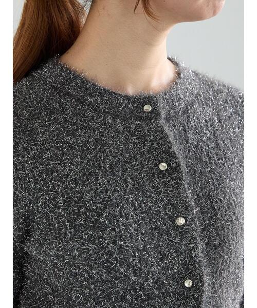 Te chichi（テチチ）の「ラメシャギークルーネックカーディガン（カーディガン/ボレロ・レディース・チャコールグレー/グレー/ネイビー・F）」の19枚目の写真