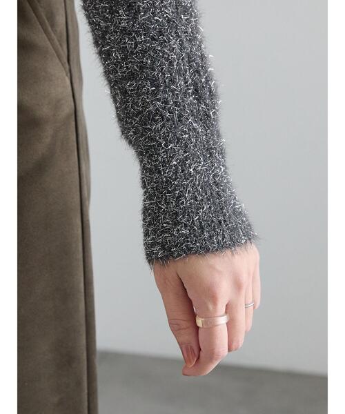 Te chichi（テチチ）の「ラメシャギークルーネックカーディガン（カーディガン/ボレロ・レディース・チャコールグレー/グレー/ネイビー・F）」の18枚目の写真