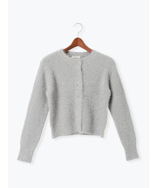 Te chichi（テチチ）の「ラメシャギークルーネックカーディガン（カーディガン/ボレロ・レディース・チャコールグレー/グレー/ネイビー・F）」の17枚目の写真