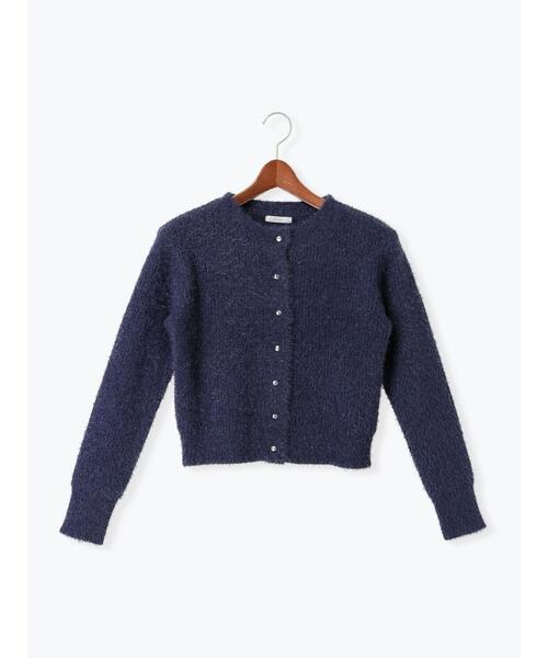 Te chichi（テチチ）の「ラメシャギークルーネックカーディガン（カーディガン/ボレロ・レディース・チャコールグレー/グレー/ネイビー・F）」の15枚目の写真