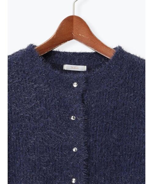 Te chichi（テチチ）の「ラメシャギークルーネックカーディガン（カーディガン/ボレロ・レディース・チャコールグレー/グレー/ネイビー・F）」の13枚目の写真