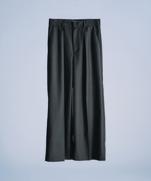 THE RERACS　ハイウエストタックワイドパンツ　46 ブルー 楽天市場】THE RERACS ザ リラクス パンツ サイズ:46 23SS