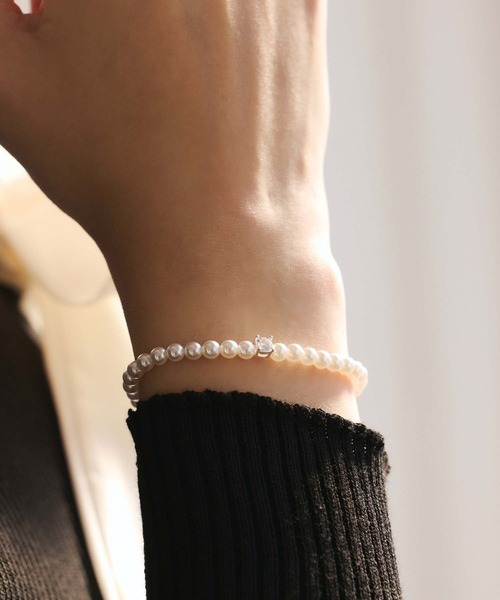 fifth（フィフス）の「パールストーンフリーブレスレット（ブレスレット・レディース・ホワイト・FREE）」の2枚目の写真