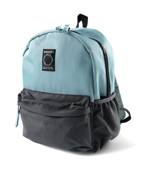 BRANSHES（ブランシェス）の「リュック（バックパック/リュック・キッズ・ブルーグレー/アイボリー・M）」の3枚目の写真