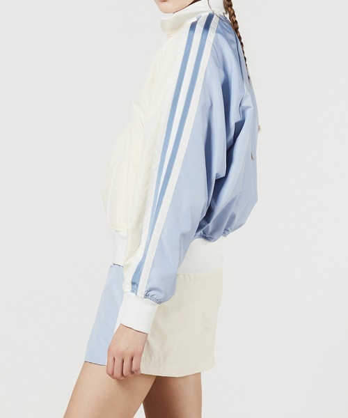 DOUBLE STANDARD CLOTHING(ダブルスタンダードクロージング)の「PIN DEAD×ESSENTIAL/ オリジナルロゴトラックジャケット(ブルゾン・レディース・サックスブルー/ピンク・FREE)」の16枚目の写真