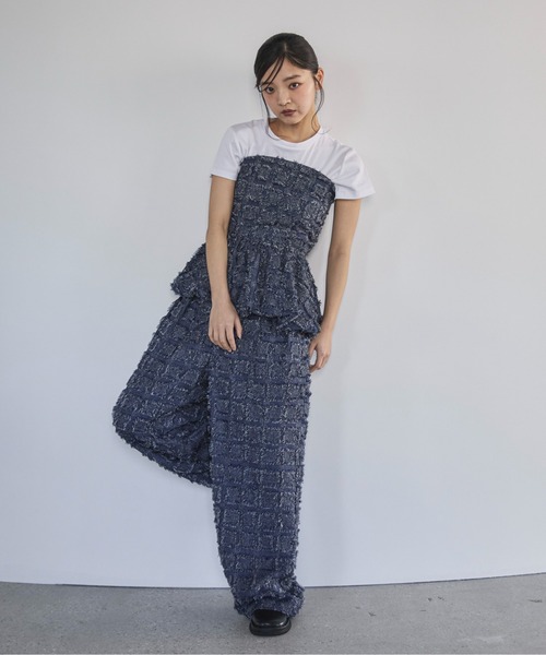 feepur（フェピュール）の「【セットアップ可】フリンジバルーンビスチェ（その他トップス・レディース・ブラック/ネイビー・MEDIUM）」の15枚目の写真